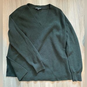Athleta Oversized Knit Sweater, Green, XS